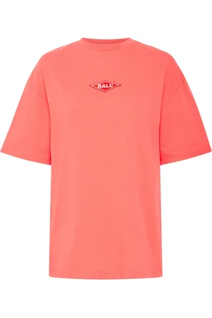 Ball Top, Dame, Lyserød, M, Bomuld, Sporty Tee Bluse med Logo