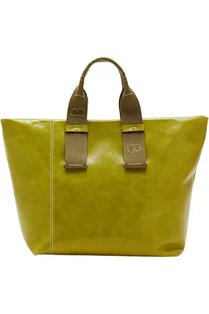 Silvano Biagini Taske, Dame, Grøn, ONE SIZE, Læder, Lime Maracuja Lædertaske
