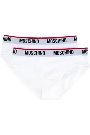 Moschino Undertøj, Herre, Hvid, S, Bomuld, Hvidt undertøj med bronze detalje