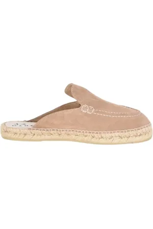 MANEBI Sko, Dame, , 41 EU, Suede, Suede sabot mules med jutesål