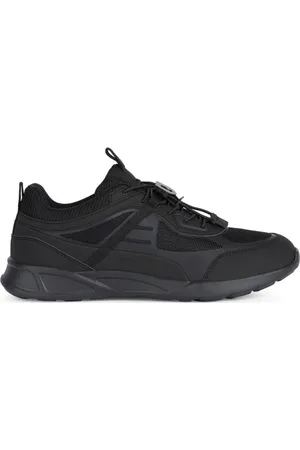 Geox Sko, Herre, Sort, 41 EU, Polyester, Sorte Sanzio Sneakers til Mænd