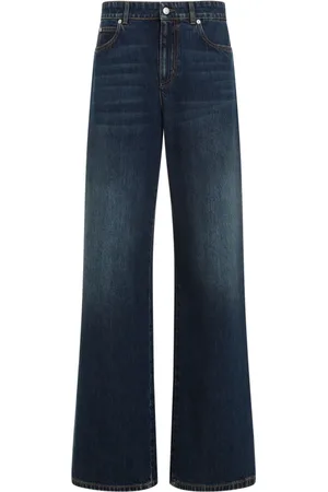 Alexander McQueen Jeans, Dame, Blå, W27, Bomuld, Mørk Stonewash Jeans