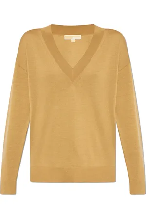 Michael Kors Strik, Dame, Brun, M, Uld, Uldtrøje