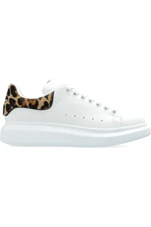 Alexander McQueen Sko, Dame, Hvid, 40 EU, Læder, Sneakers med logo