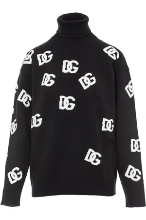 Dolce & Gabbana Strik, Dame, Sort, S, Uld, Stilfuld Sweater Fxi25Tjbvx8S9000