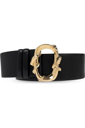 Alexander McQueen Tilbehør, Dame, Sort, 80 CM, Læder, Læderbælte