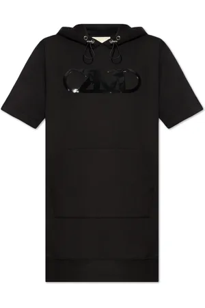 Michael Kors Kjole, Dame, Sort, XS, Bomuld, Kjole med logo