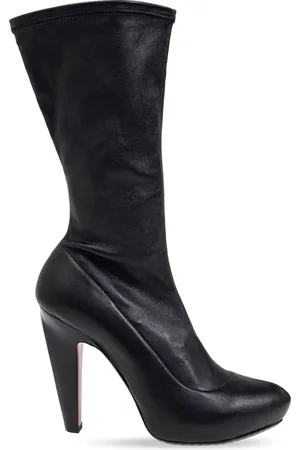 Alexander McQueen Sko, Dame, Sort, 37 1/2 EU, Læder, Hælede ankelstøvler