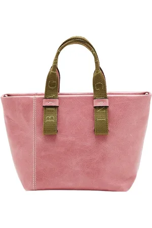 Silvano Biagini Taske, Dame, Lyserød, ONE SIZE, Læder, Rosa Mini Læder Crossbody Taske