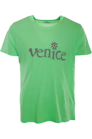 ERL Top, Herre, Grøn, XL, Venice T-shirt med for- og bagtryk