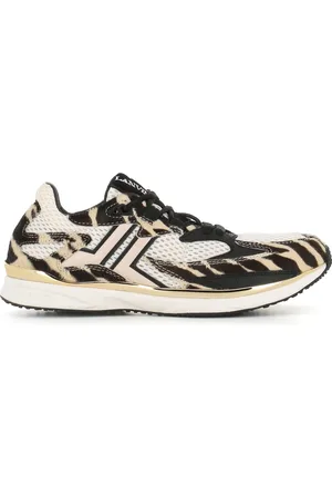 Lanvin Sko, Dame, Flerfarvet, 39 EU, Uld, Zebra Print Sneakers