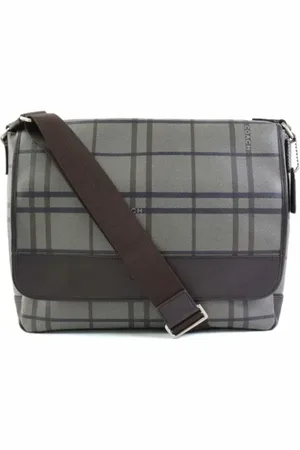 Coach Pre-owned, Herre, Brun, ONE SIZE, Uld, Pre-owned Plast skuldertasker