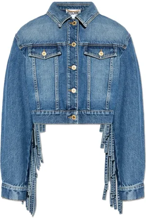 Moschino Jakke, Dame, Blå, S, Denim, Denim jakke