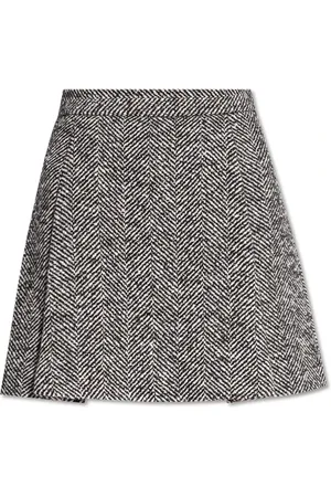 Moschino Nederdel, Dame, Sort, S, Bomuld, Nederdel med broderet mønster