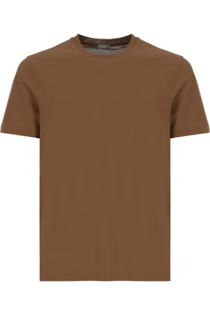 ZANONE Top, Herre, Brun, 2XL, Uld, Brun IceCotton T-shirt til mænd