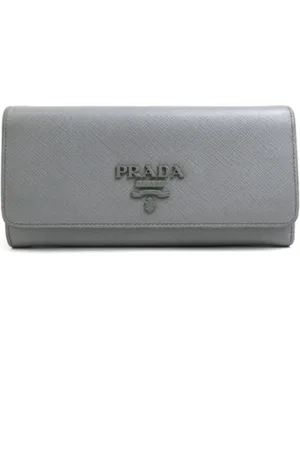 Prada Pre-owned, unisex, Grå, ONE SIZE, Tyl, Pre-owned Laeder punge