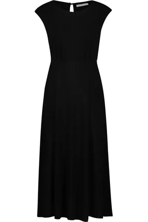 Betty & Co Kjole, Dame, Sort, 2XL, Ærmeløs Jerseykjole med Folder