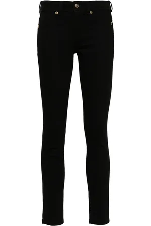 VERSACE Jeans, Dame, Sort, W27, Bomuld, Sort Pantalone Jeans