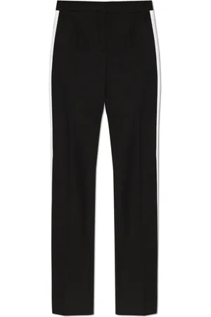 Moschino Bukser, Dame, Sort, XS, Polyester, Bukser med sidestriber