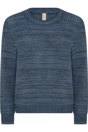 Skovhuus Strik, Dame, Blå, L, Uld, Mix Colour Pullover Jeans