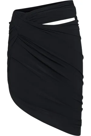 Jacquemus Nederdel, Dame, Sort, S, Polyester, Sort Mini Nederdel