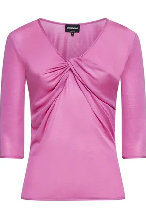 Giorgio Armani Bluser & Skjorter, Dame, Lyserød, XS, Elegant Skjorter Kollektion