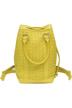 Bottega Veneta Pre-owned, Dame, Gul, ONE SIZE, Tyl, Pre-owned Stof rygsaekke