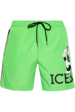 Iceberg Badetøj, Herre, Grøn, 2XL, Polyester, Looney Tunes Herre Kostume