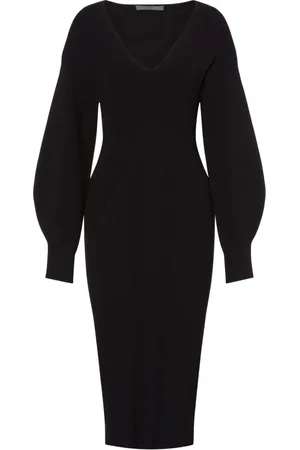 Alberta Ferretti Kjole, Dame, Sort, S, Elegant Sort Kjole