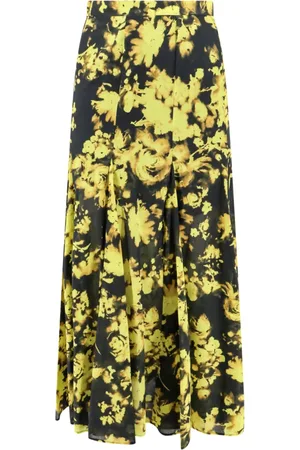 ERIKA CAVALLINI Nederdel, Dame, Gul, XS, Bomuld, Maxi Skirts