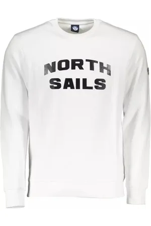 North Sails Sweathshirts & Hoodies, Herre, Hvid, XL, Bomuld, Hvid Crew Neck Sweater