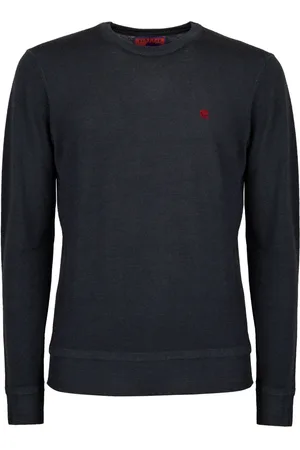 Gallo Strik, Herre, Grå, M, Uld, Blød Uld Crew-Neck Sweater