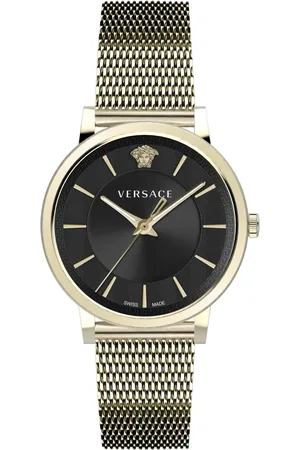 VERSACE Tilbehør, Herre, Grå, ONE SIZE, Uld, Herre V Circle Ve5A009 Ur