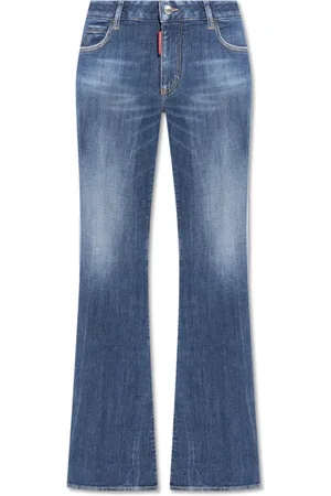 Dsquared2 Jeans, Dame, Blå, XL, Bomuld, Flare Jeans