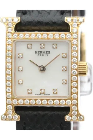 Hermès Pre-owned, Dame, Hvid, ONE SIZE, Tyl, Pre-owned Laeder watches
