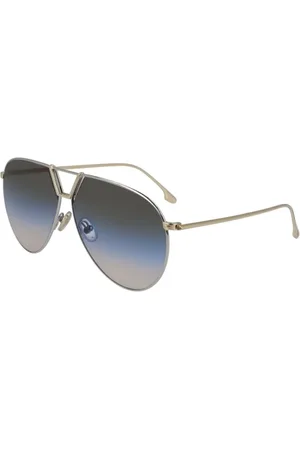 Victoria Beckham Tilbehør, Dame, Grå, 62 MM, Sølv Metal Solbriller til Kvinder