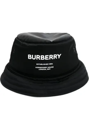 Burberry Pre-owned, Dame, Sort, ONE SIZE, Tyl, Pre-owned Stof hatte