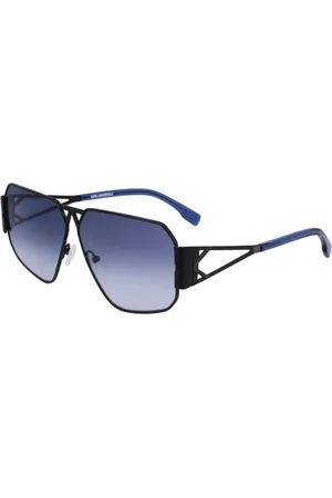 Karl Lagerfeld Tilbehør, unisex, Sort, 63 MM, Sort Metal Solbriller