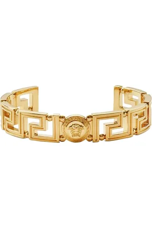VERSACE Tilbehør, Dame, Gul, S, La Greca Medusa Metal Armbånd
