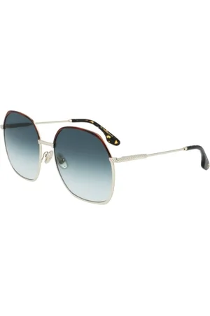 Victoria Beckham Tilbehør, Dame, Gul, 62 MM, Gyldne Dame Solbriller