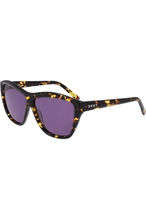 DKNY Tilbehør, Dame, Sort, 52 MM, Sort Acetat Solbriller til Kvinder