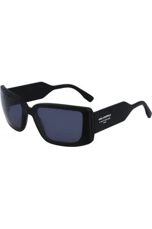 Karl Lagerfeld Tilbehør, unisex, Sort, 58 MM, Sort Acetat Solbriller