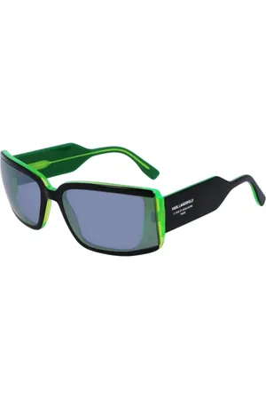 Karl Lagerfeld Tilbehør, unisex, Sort, 58 MM, Sort Acetat Solbriller