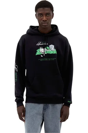 A.P.C. Sweathshirts & Hoodies, Herre, Sort, M, Bomuld, Logo Print Hættetrøje