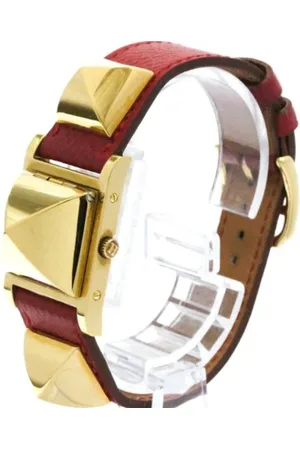 Hermès Pre-owned, Dame, Hvid, ONE SIZE, Tyl, Pre-owned Laeder watches