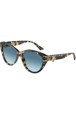 Jimmy Choo Tilbehør, unisex, Brun, 55 MM, Blå Gradient Carey Solbriller