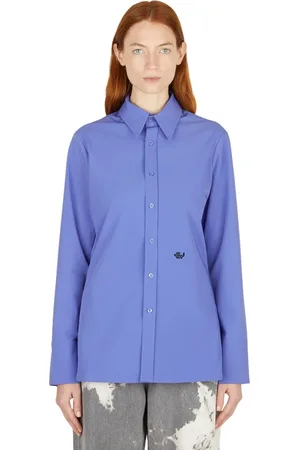 Eytys Bluser & Skjorter, Dame, Blå, S, Klassisk Button Down Skjorte
