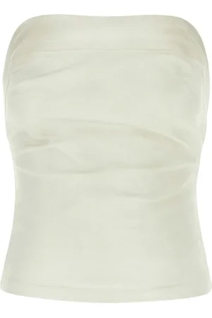 Entire Studios Top, Dame, Hvid, L, Denim, Hvid Denim Tube Top