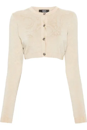 VERSACE Strik, Dame, , L, Barok Jacquard Cardigan
