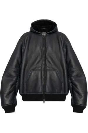 Balenciaga Jakke, Herre, Sort, M, Læder, Læderjakke